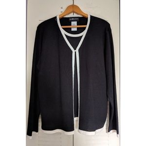 1 Piece Beaded Sweater Cardigan Shirt